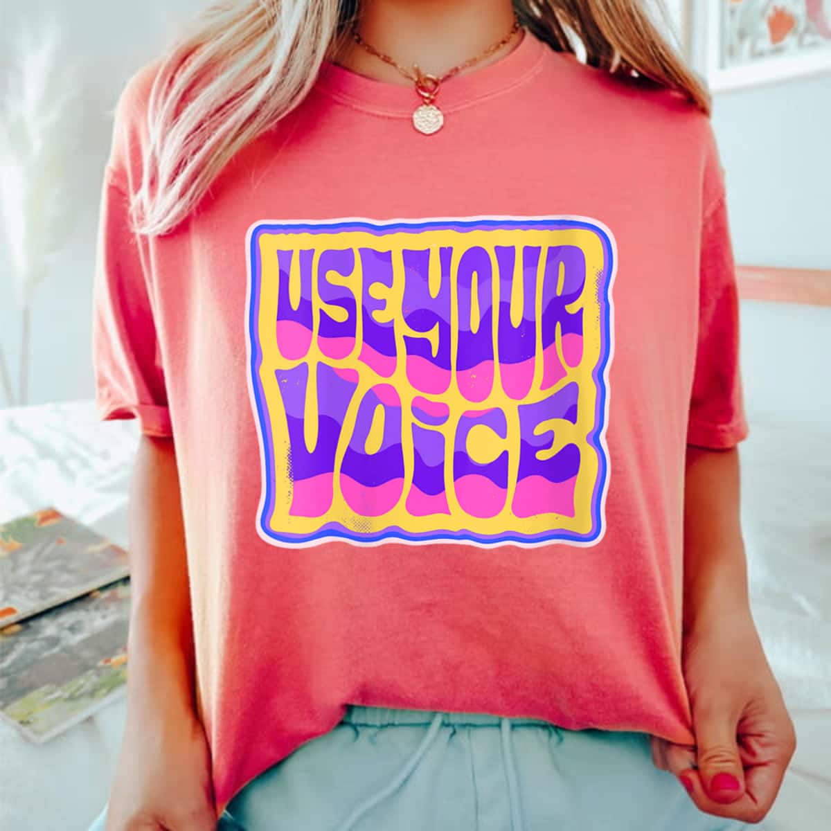 Womens Use Your Voice Equality Social Justice T-Shirt Womens Use Your Voice Equality Social Justice T-Shirt
