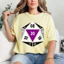 Womens Asexual D20 Dice Ace Pride LGBTQ Gender Equality Gaymer T-Shirt Womens Asexual D20 Dice Ace Pride LGBTQ Gender Equality Gaymer T-Shirt