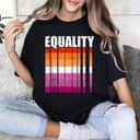 LGBT-Q Equality Lesbian Pride LGBT-Q Ally Rainbow Flag T-Shirt