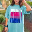 Womens LGBT-Q Equality Bisexual Pride LGBT-Q Ally Rainbow Flag T-Shirt Womens LGBT-Q Equality Bisexual Pride LGBT-Q Ally Rainbow Flag T-Shirt
