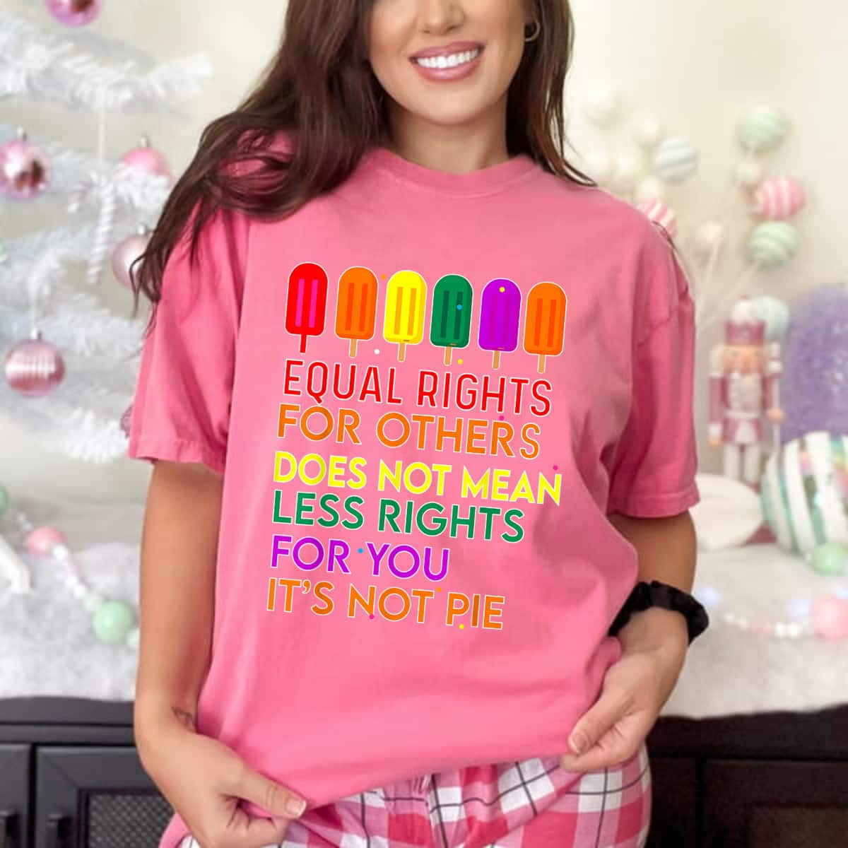 Strong Women Equal Rights For Others Does Not Mean Equality Pie Feminist T-Shirt Strong Women Equal Rights For Others Does Not Mean Equality Pie Feminist T-Shirt