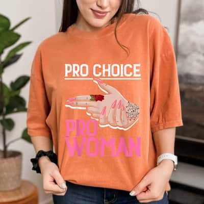 Pro Choice Woman Abortion Feminism Reproductive Rights T-Shirt