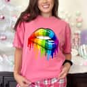 Rainbow Pride Lips LGBTQ Pride Love Is Love Equality T-Shirt Rainbow Pride Lips LGBTQ Pride Love Is Love Equality T-Shirt
