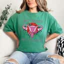 Strong Women My Body Makes It My Choice Uterus Finger Pro Women T-Shirt Strong Women My Body Makes It My Choice Uterus Finger Pro Women T-Shirt