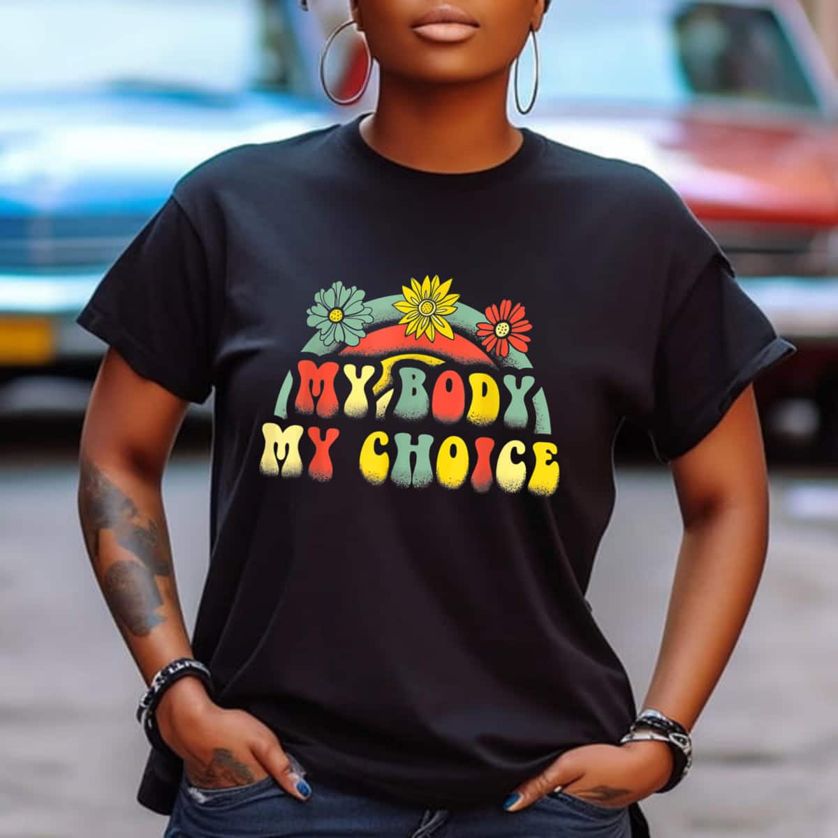 Strong Women My Body My Choice Floral Uterus Pro Choice Abortion Feminist T-Shirt Strong Women My Body My Choice Floral Uterus Pro Choice Abortion Feminist T-Shirt