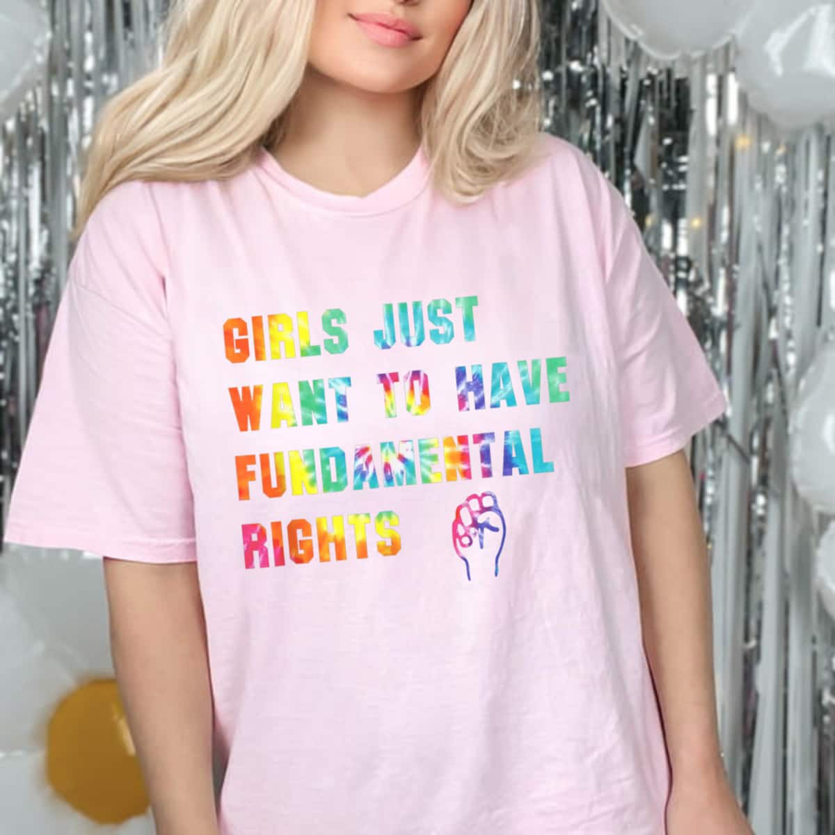 Strong Women Feminist Girls Just Want To Have Fundamental Rights T-Shirt Strong Women Feminist Girls Just Want To Have Fundamental Rights T-Shirt