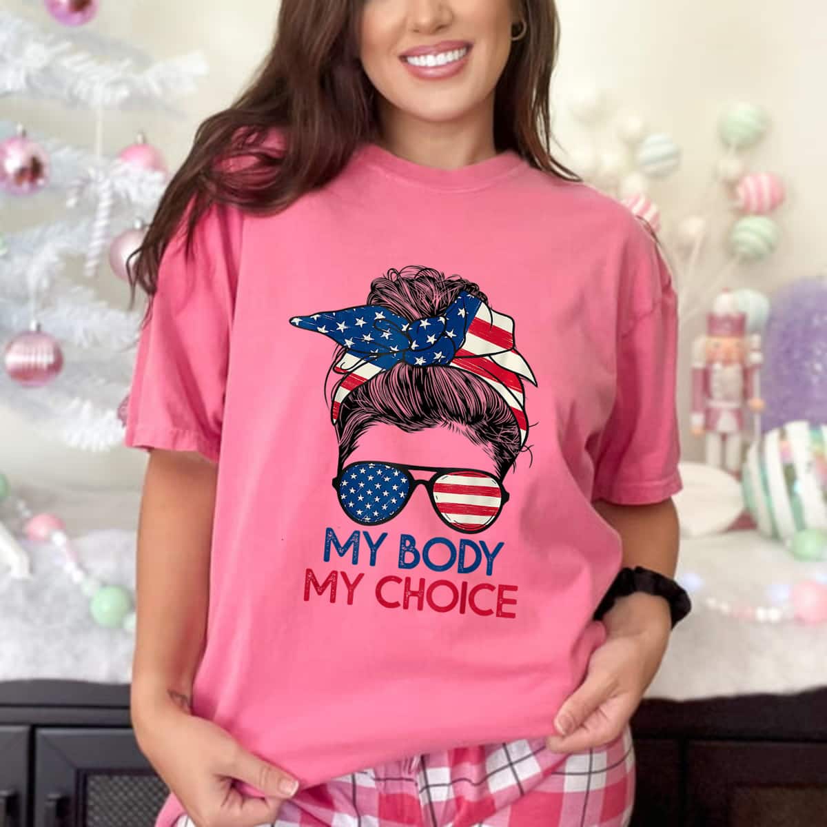 Strong Women Feminist My Body Choice Uterus T-Shirt Strong Women Feminist My Body Choice Uterus T-Shirt