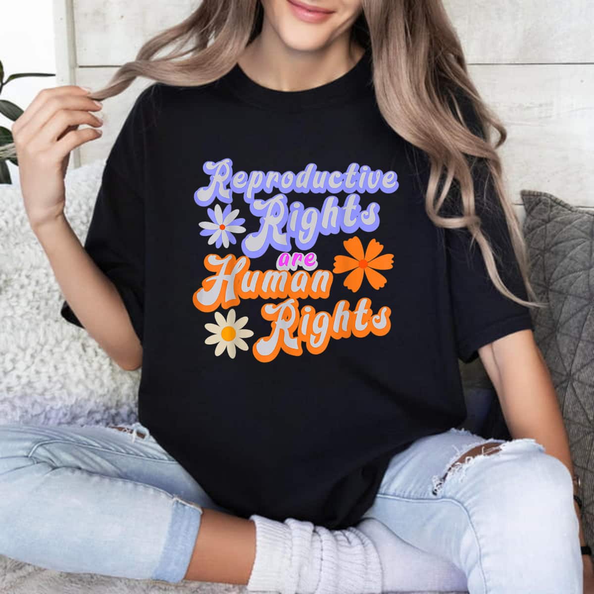 Strong Women Aesthetic Reproductive Rights Are Human Rights Feminist T-Shirt Strong Women Aesthetic Reproductive Rights Are Human Rights Feminist T-Shirt