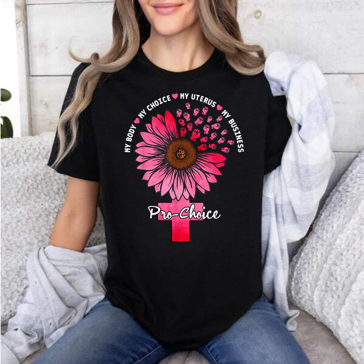 Strong Women My Body My Choice Pink, My Uterus Pink Awareness T-Shirt Strong Women My Body My Choice Pink, My Uterus Pink Awareness T-Shirt