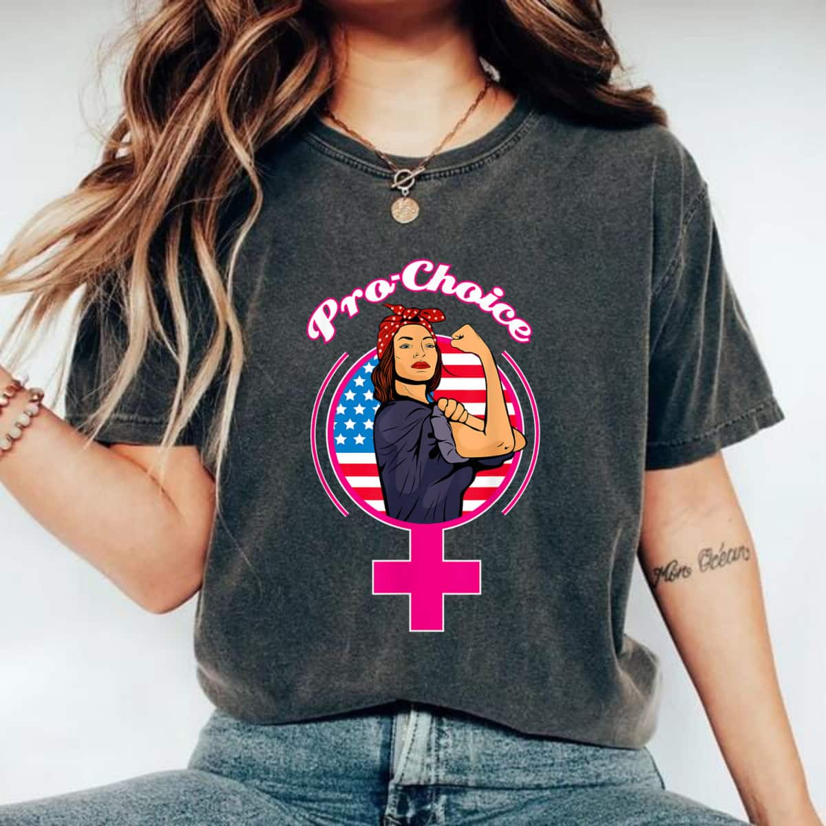 Strong Women Pro Choice Her Body Her Choice Women Right Reproductive T-Shirt Strong Women Pro Choice Her Body Her Choice Women Right Reproductive T-Shirt