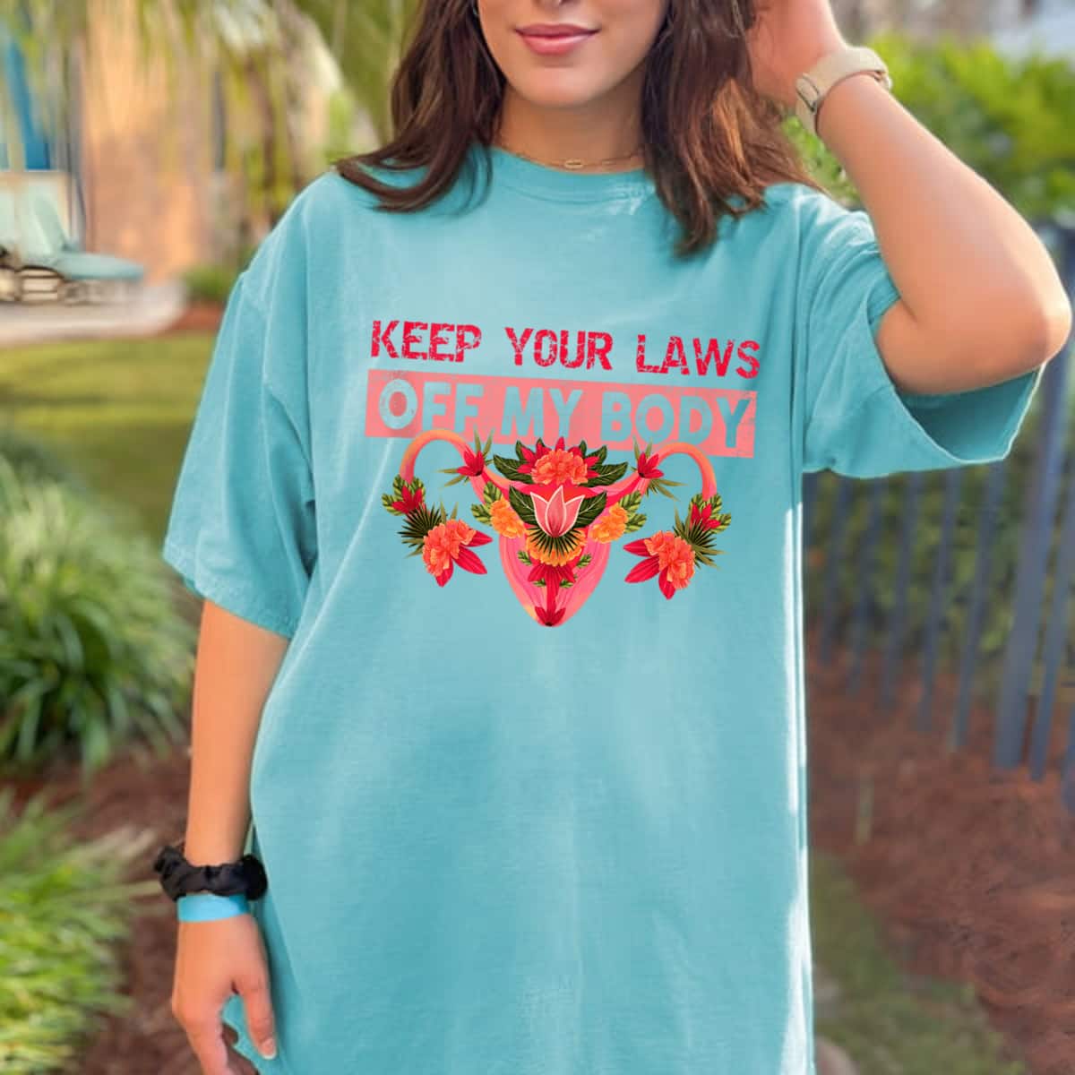 Strong Women Feminist Keep Your Laws Off My Body Pro Choice T-Shirt Strong Women Feminist Keep Your Laws Off My Body Pro Choice T-Shirt