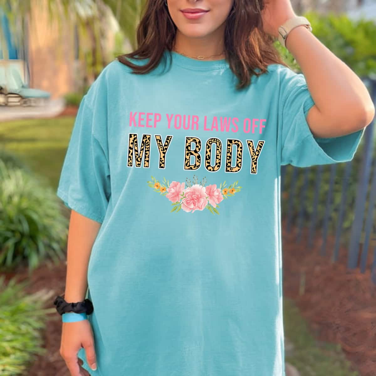 Strong Women Keep Your Laws Off My Body Leopard Feminist Pro Choice T-Shirt Strong Women Keep Your Laws Off My Body Leopard Feminist Pro Choice T-Shirt