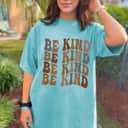 Be Kind Positive Retro Social Justice Racial Equity Kindness Feminist T-Shirt
