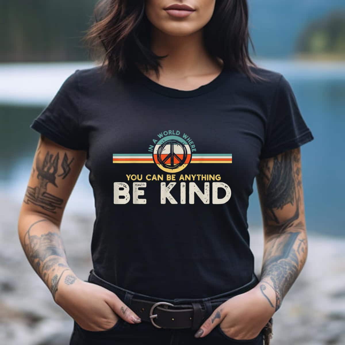 Be Kind In A World Where You Can Be Anything Feminist T-Shirt Be Kind In A World Where You Can Be Anything Feminist T-Shirt