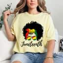 Strong Women Afro Woman Black Queen African American Melanin Juneteenth T-Shirt Strong Women Afro Woman Black Queen African American Melanin Juneteenth T-Shirt