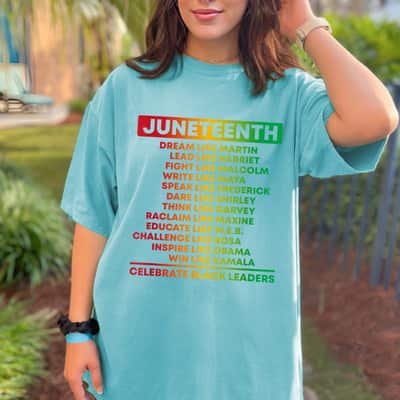 Strong Women Juneteenth Celebrate Black Leaders African American History T-Shirt