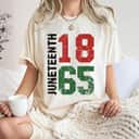 Strong Women Juneteenth Celebrating 1865 Black American History T-Shirt