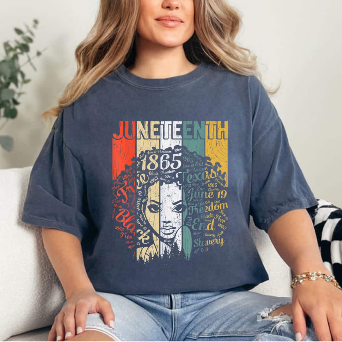 Strong Women Juneteenth Flag BLM Afro Women African American T-Shirt Strong Women Juneteenth Flag BLM Afro Women African American T-Shirt