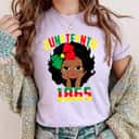 Strong Women Juneteenth Celebrating 1865 Peace Cute Black Girls African T-Shirt