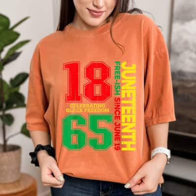 Strong Women Juneteenth Free-ish Celebrating Black Freedom T-Shirt