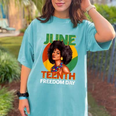 Strong Women Juneteenth Freedom Day 1865 African Woman United States USA T-Shirt