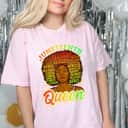 Strong Women Juneteenth Women Juneteenth Shirts Natural Afro Queen T-Shirt Strong Women Juneteenth Women Juneteenth Shirts Natural Afro Queen T-Shirt