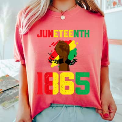 Strong Women Juneteenth Black Proud African American Flag Freedom Vintage T-Shirt