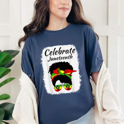 Strong Women Juneteenth Black Freedom Independence Day T-Shirt