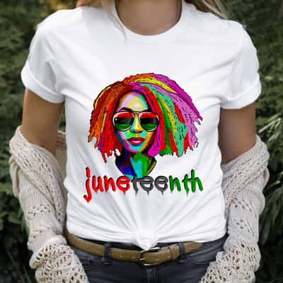 Strong Women Juneteenth Women African Black Queen Afro Dope T-Shirt
