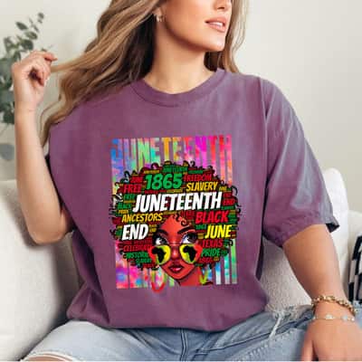 Strong Women Juneteenth Freedom Day African American June 19th Junenth T-Shirt