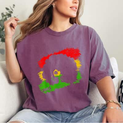 Strong Women Juneteenth 1865 Women Afro Black Girl Freedom Day American T-Shirt