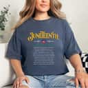 Strong Women Womens Juneteenth Vintage African American 1865 T-Shirt