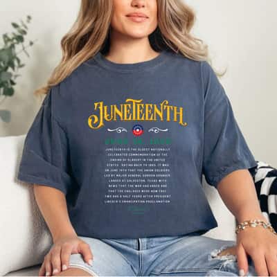 Strong Women Womens Juneteenth Vintage African American 1865 T-Shirt