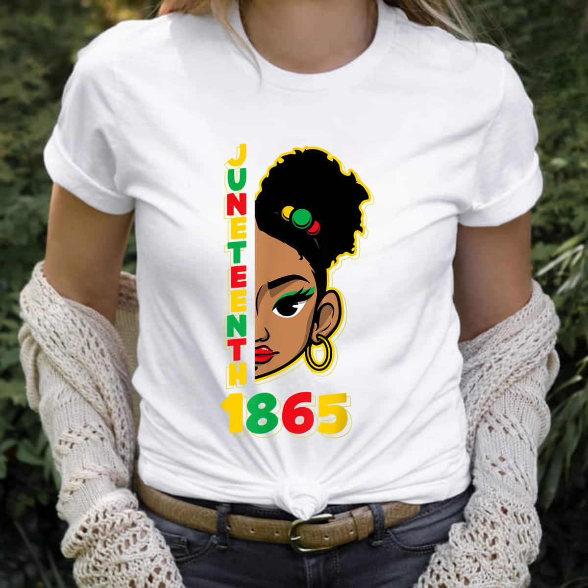 Strong Women Juneteenth 1865 Afro Puff Hair Women Girls Teens T-Shirt Strong Women Juneteenth 1865 Afro Puff Hair Women Girls Teens T-Shirt