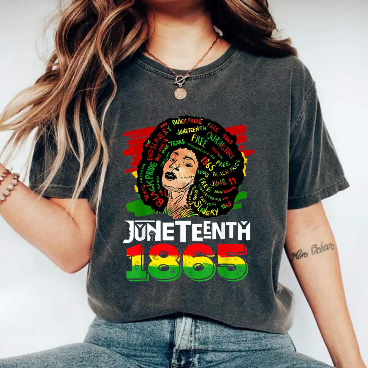 Strong Women Juneteenth 1865 Black African American Ancestors Freedom T-Shirt Strong Women Juneteenth 1865 Black African American Ancestors Freedom T-Shirt