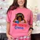 Strong Women Juneteenth Women, Juneteenth Black Queen Us Flag T-Shirt