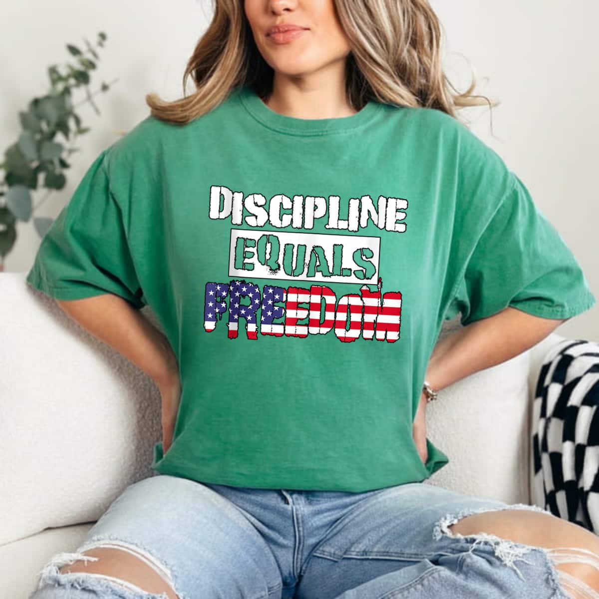 Discipline Is Equal To Freedom American Flag Patriot T-Shirt Discipline Is Equal To Freedom American Flag Patriot T-Shirt