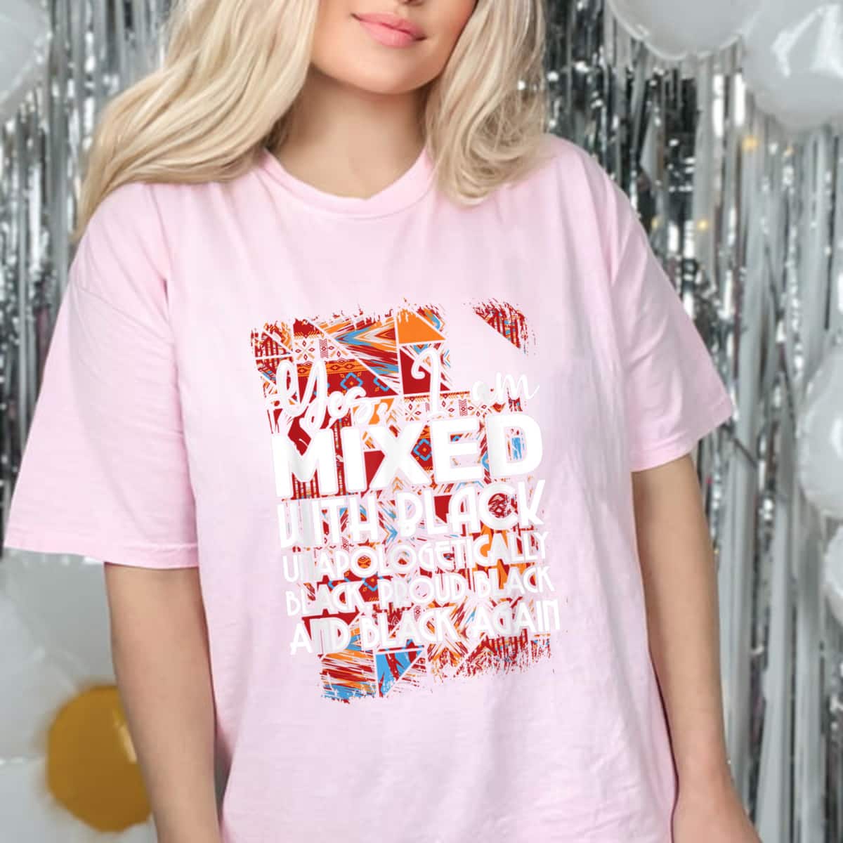 Yes I Am Mixed With Black Proud Black Lives Matter Equality T-Shirt Yes I Am Mixed With Black Proud Black Lives Matter Equality T-Shirt