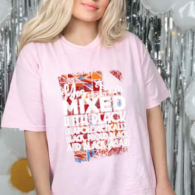 Yes I Am Mixed With Black Proud Black Lives Matter Equality T-Shirt