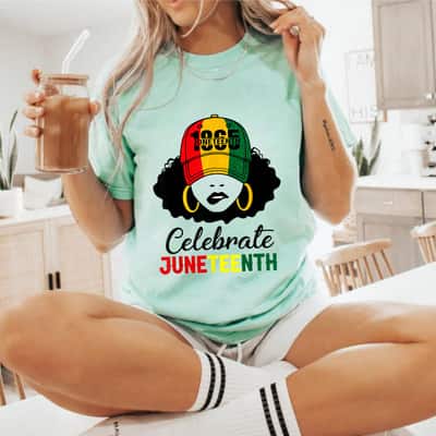 Strong Women Celebrate Juneteenth 1865 Black Girl Magic Melanin Women T-Shirt