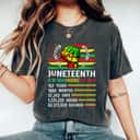 Strong Women Juneteenth Is My Independence Since 157 African Black 1865 T-Shirt