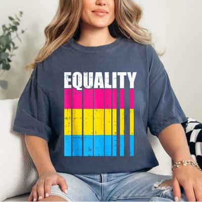 LGBT-Q Equality Pansexual LGBT-Q Ally Rainbow Flag T-Shirt