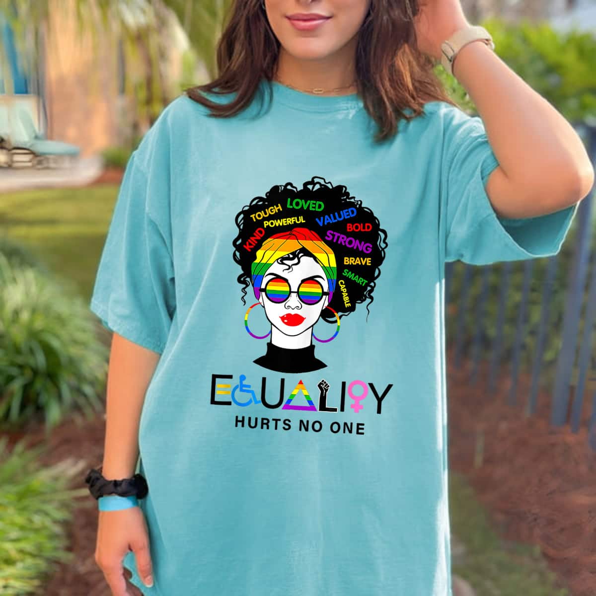 Equality Hurts No One Rainbow Sunglasses LGBT LGBTQ Pride T-Shirt Equality Hurts No One Rainbow Sunglasses LGBT LGBTQ Pride T-Shirt
