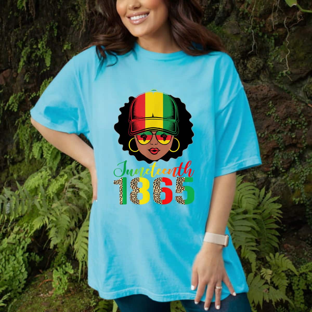 Strong Women Juneteenth 1865 Queen Pride Leopard Black African Women Girl T-Shirt Strong Women Juneteenth 1865 Queen Pride Leopard Black African Women Girl T-Shirt