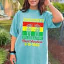 Strong Women Juneteenth Celebrating Black Freedom 1865 Flag T-Shirt