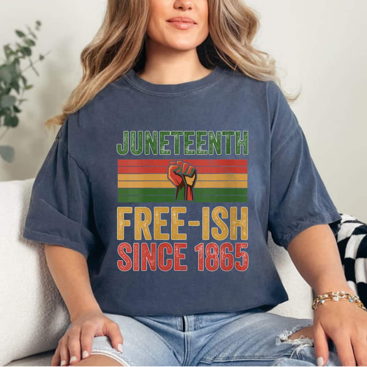 Strong Women Juneteenth Free-ish Since 1865 Day Independence Black Pride Retro T-Shirt Strong Women Juneteenth Free-ish Since 1865 Day Independence Black Pride Retro T-Shirt
