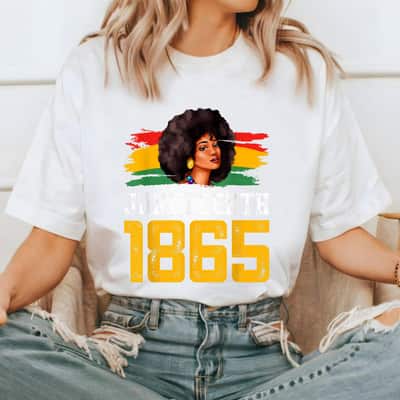 Strong Women Juneteenth 1865 African Woman American United States Freedom T-Shirt