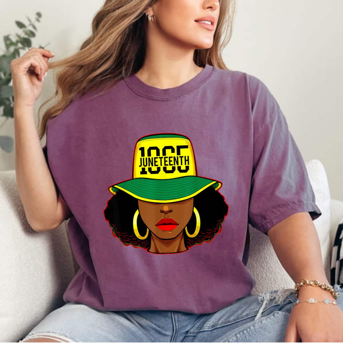 Strong Women Afro Woman Juneteenth 1865 Melanin Pride African American T-Shirt Strong Women Afro Woman Juneteenth 1865 Melanin Pride African American T-Shirt