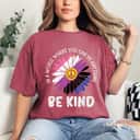 Be Kind Genderfluid Daisy Peace Hippie Pride Flag LGBT T-Shirt