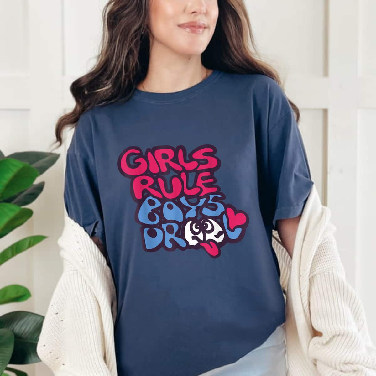 Girl Power Girls Rule Boys Drool Cute T T-Shirt Girl Power Girls Rule Boys Drool Cute T T-Shirt